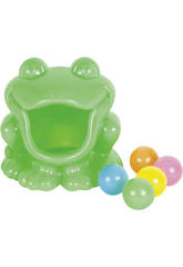 Grenouille Marques un Panier avec 5 Boulles