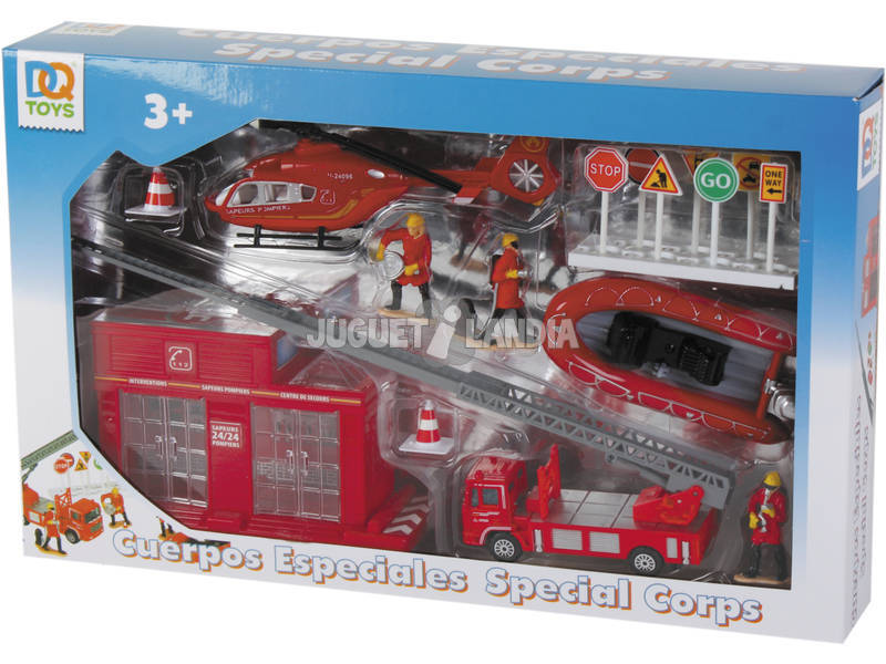 Spielset Feuerwehrauto 10 Stück mit Spielzeugfahrzeugen