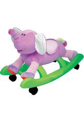 Porteur Balancier �l�phant Peluche 61.5 x 36.5 x 43 cm 1-3 ans