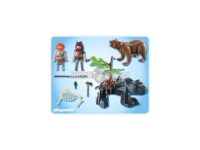 Playmobil cavernicola con oso