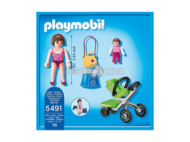 Playmobil Maman et Bébé avec Poussette