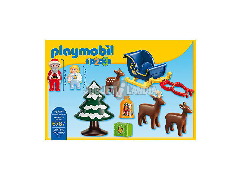 Playmobil 1.2.3 Luge du Père Noël