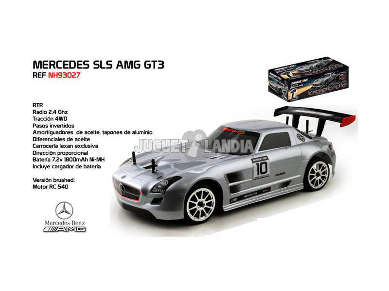 Radio Control 1:10 Mercedes SLS AMG GT3 2.4G RTR Teledirigido