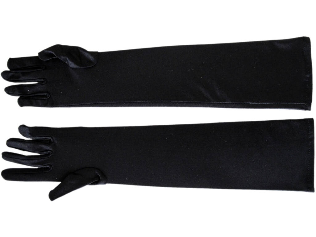 Schwarze lange Handschuhe