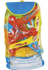Set Giochi Da Spiaggia 4 in 1 Zaino 45 x 23 x 16 cm.