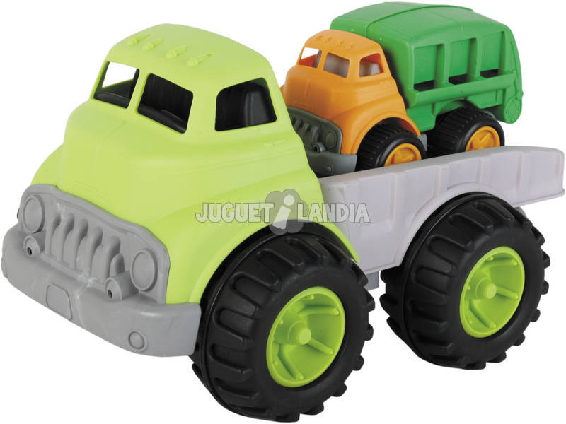 Plastikspielzeug-LKW mit kleinem LKW