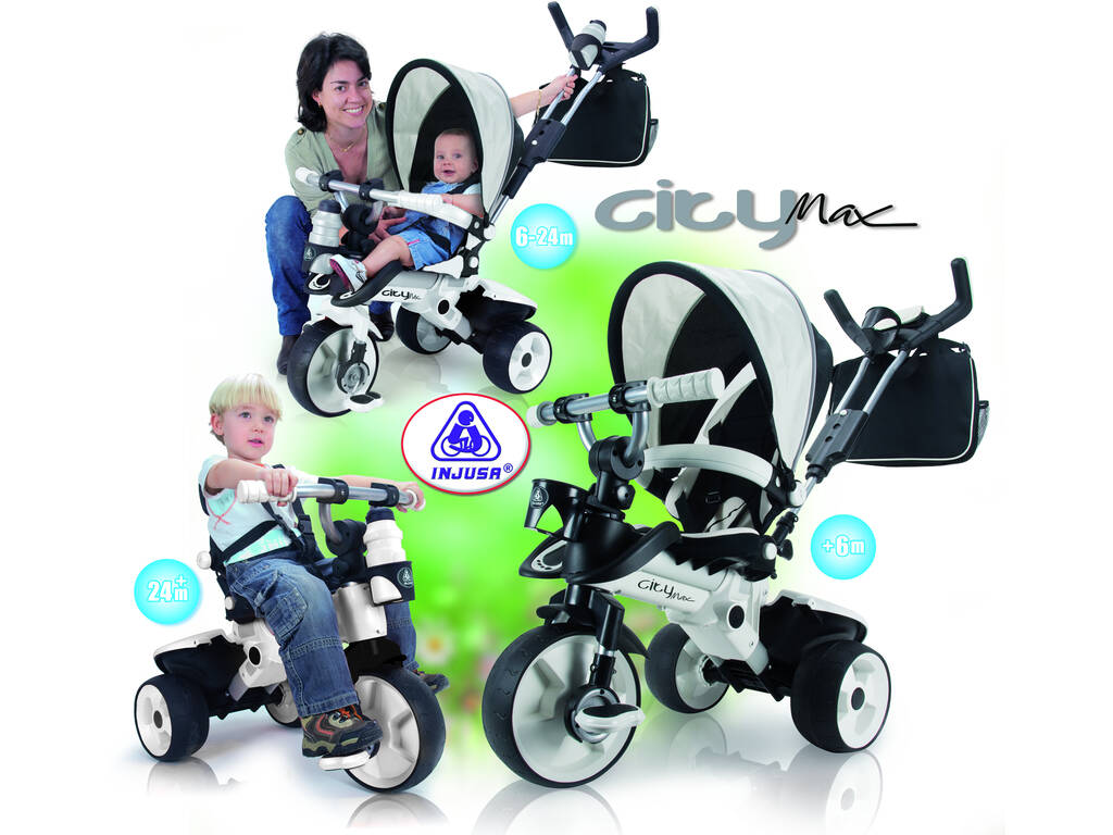 Triciclo City Max Blanco 6Meses-6Años Injusa 327