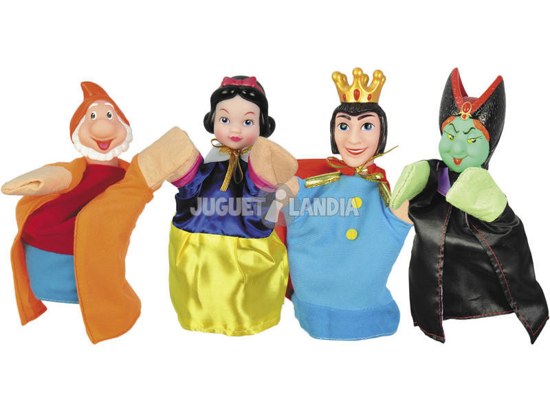 4 Marionnettes avec théâtre Contes pour Enfants