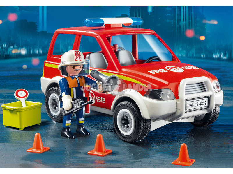 Playmobil voiture patron de pompier