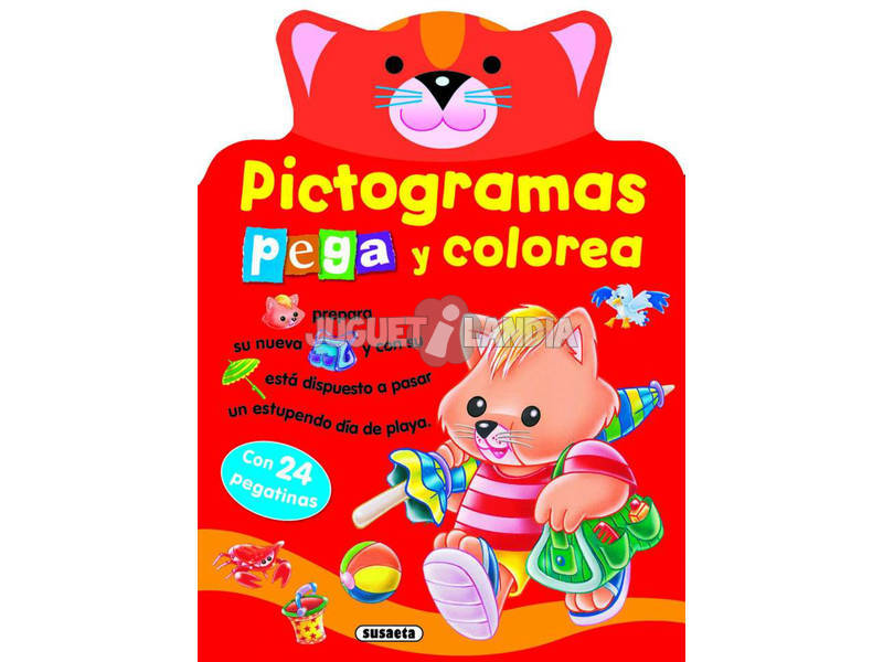 Libro Pictogramas Pega y Colorea Susaeta S2598
