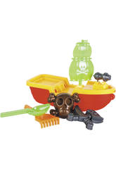 Bateau Pirate 40 cm. avec Accessoires Plage