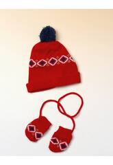 Red Hat und Handschuhe Set