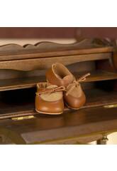 Chaussures en Daim et Cuir Marrons