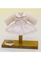 Mini Vestido Shantung Rosa e Jaqueta 