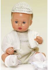 Mini Juanin Bebé Pelele Vichy Beige con Gorra