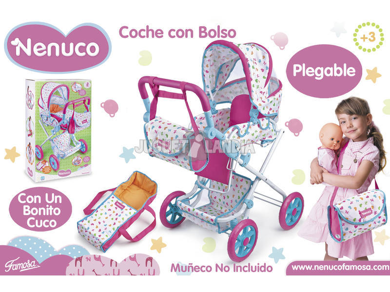Nenuco Cochecito Muñecas Con Bolso 65x41.4x19.4 cm Famosa 700012381