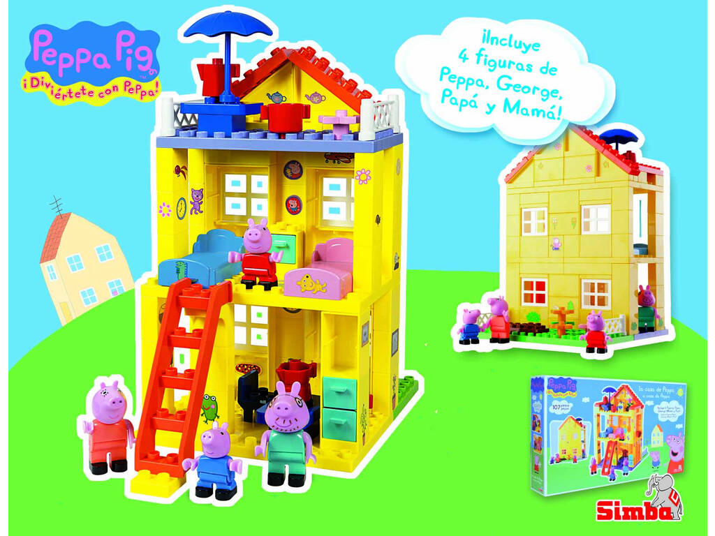 Peppa Pig Casa Blocchi delle Costruzioni Simba 6063439