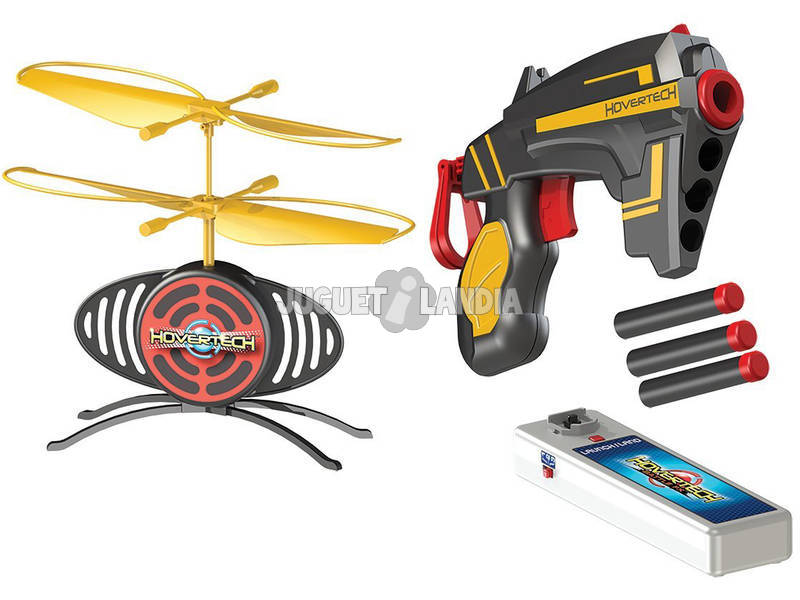 Giochi Preziosi - Hovertech Battle Fx, Drone Volante Completo di Bersaglio con 1 Pistola e 3 Dardi