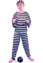 Costume da prigioniero per bambino Taglia S