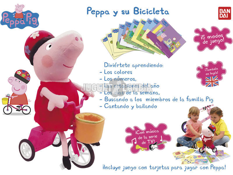Peppa Pig e sua bicicleta