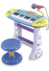 Instrument de Musique Piano avec Banquette Bleu