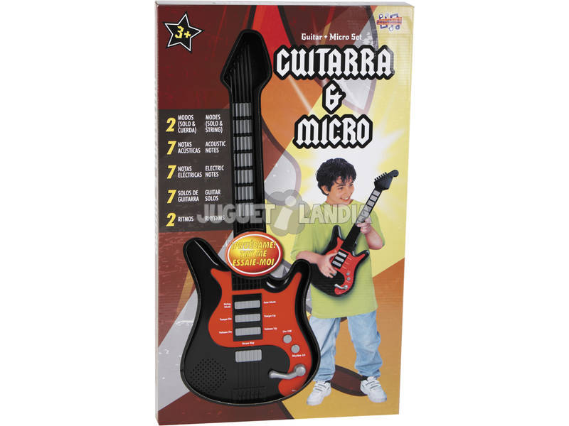 Guitarra com microfone 