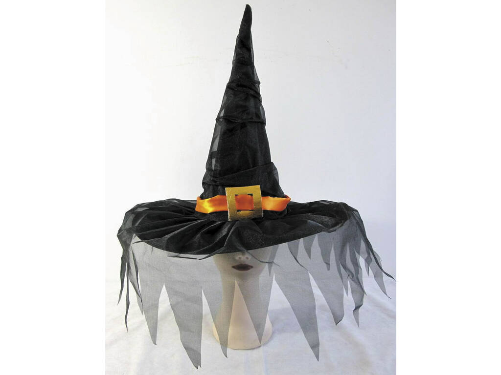 Chapéu de bruxa com Véu