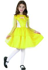 Disfraz Princesa Amarilla Niña Talla XL
