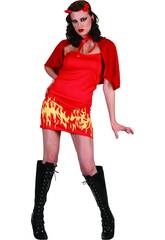 D�guisement d�mon flammes femme taille XL 