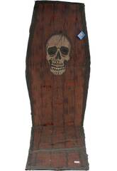 Ataud calavera con sonido 153X54 cm.