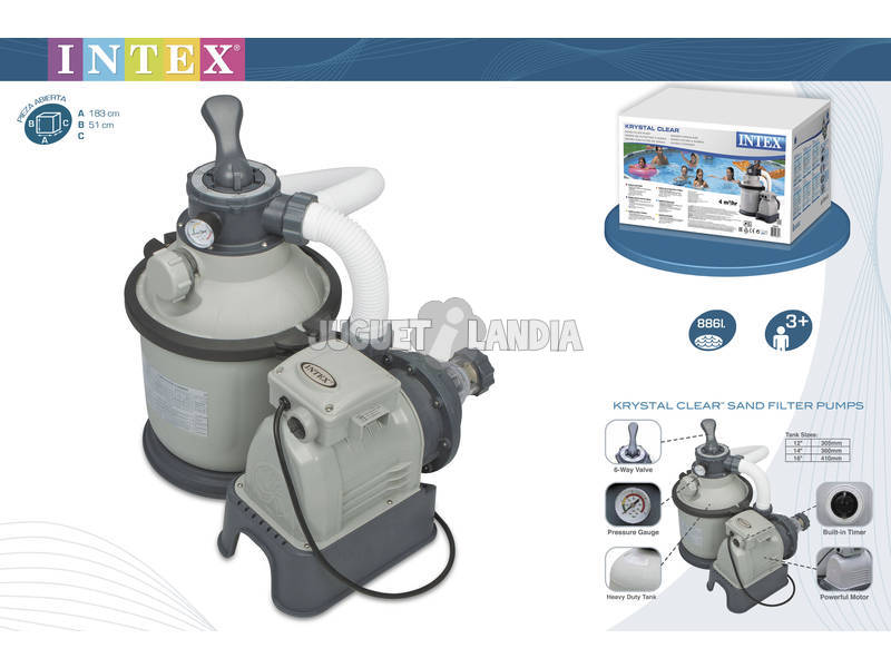 Depurador Filtro de Areia de 4.500 L / H Intex 28644