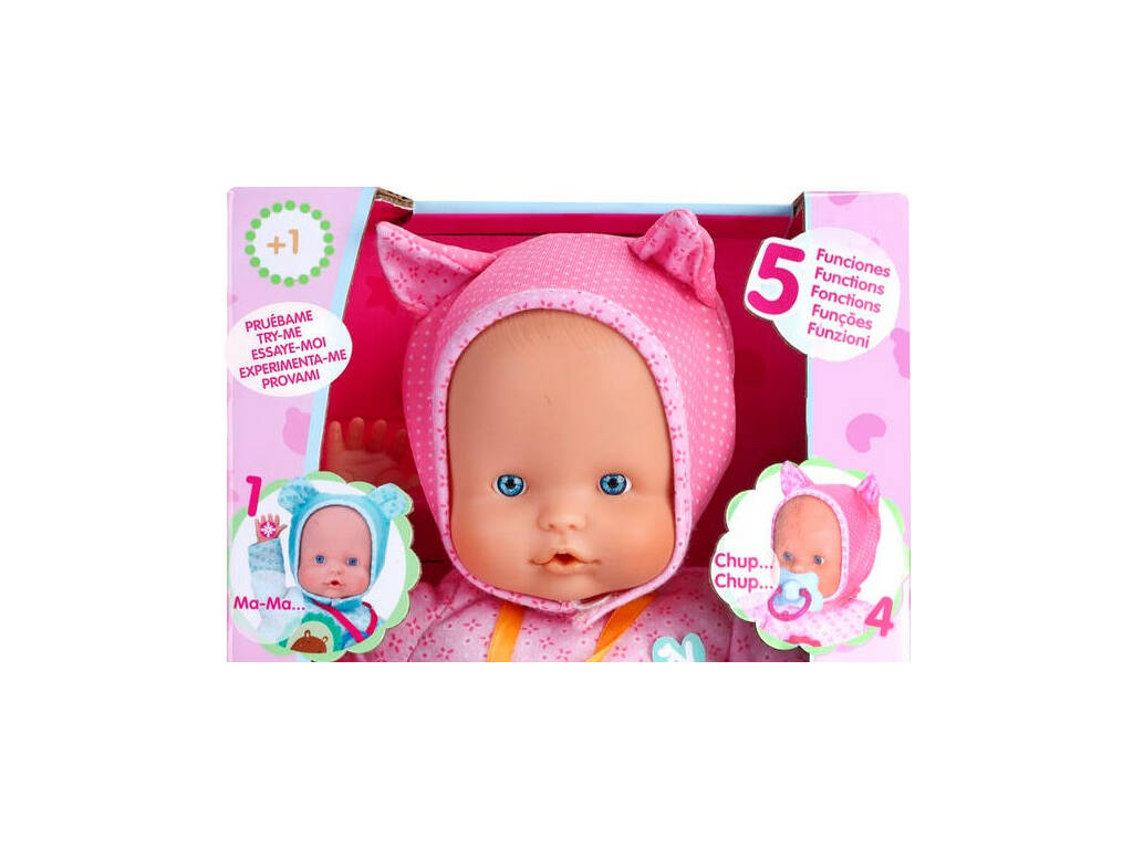 Bambola Nenuco Soft 5 Funzioni Rosa 28 cm. Famosa 700014781