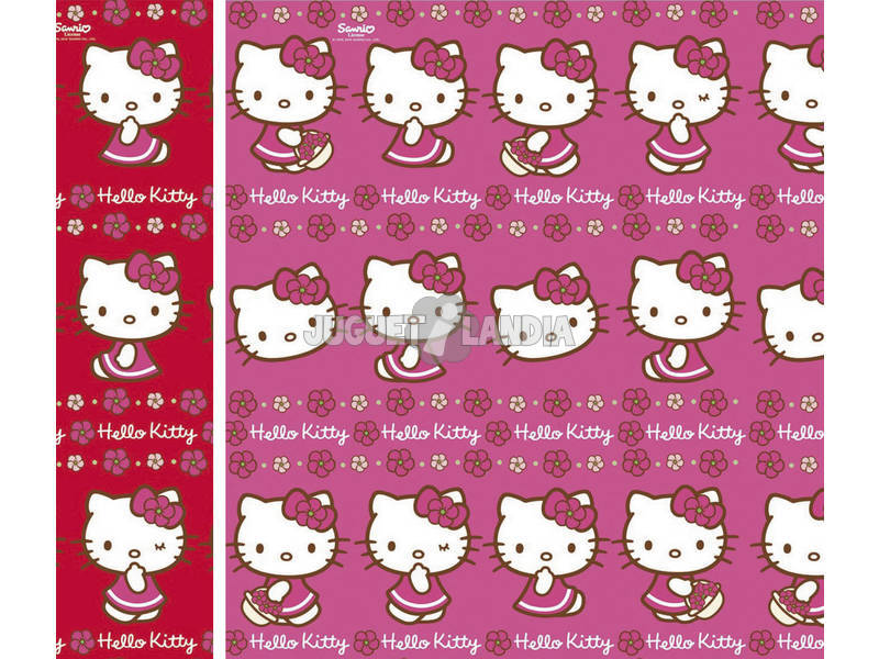 Papel de regalo Hello Kitty 200 x 70 cm.