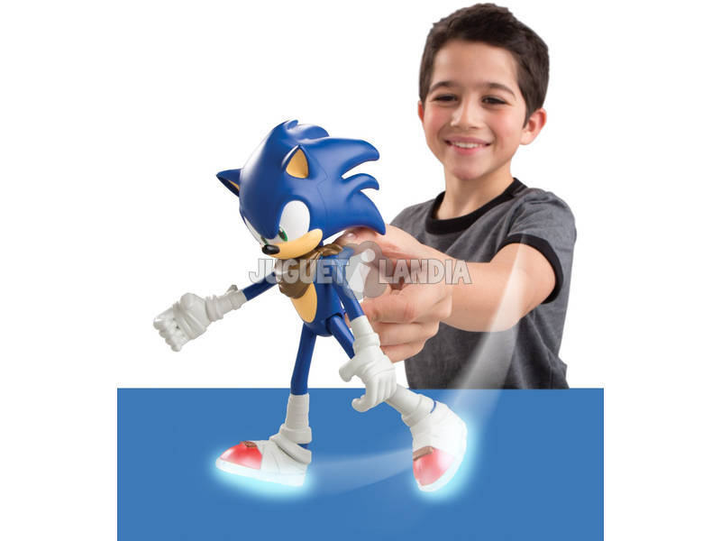 Sonic Figurine Deluxe 18 cm. avec Sons et Lumière