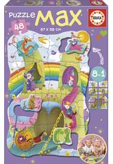 Puzzle 48 Princesas e Cavaleiros Educa 15902