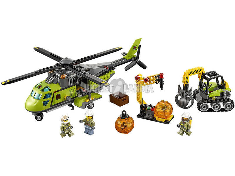 Lego Stadt Vulkan Hubschrauber Versorgung Hubschrauber 60123