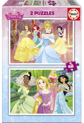 Puzzle 2X48 Princesas Disney Educa 16851