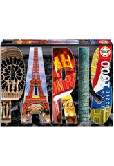  Puzzle 1000 Collage de París