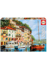 Puzzle 2000 La Barca Rossa Alla Calata - Borelli Educa 16776