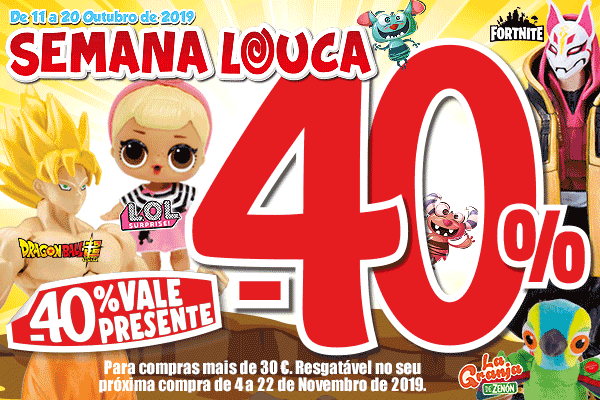 Vale-presente 40%