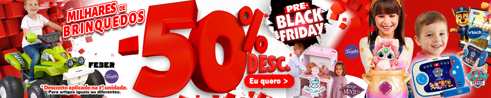 50% de desconto na 2ª unidade