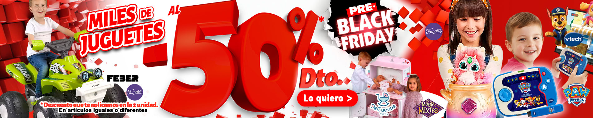50% descuento 2ª unidad