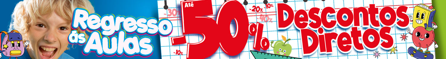 Regresso às aulas Descontos directos até 50%
